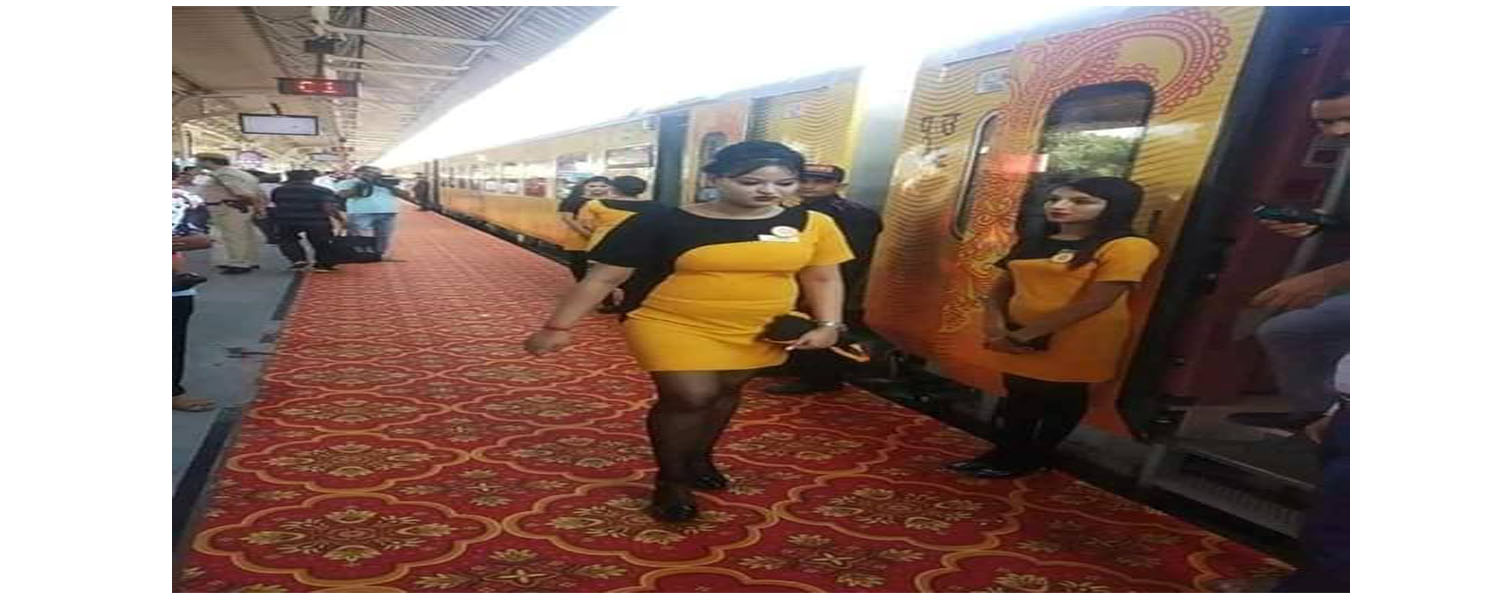 भारतमा महिला ट्रेन होस्टेसलाई नजिस्काउन यात्रुलाई चेतावनी