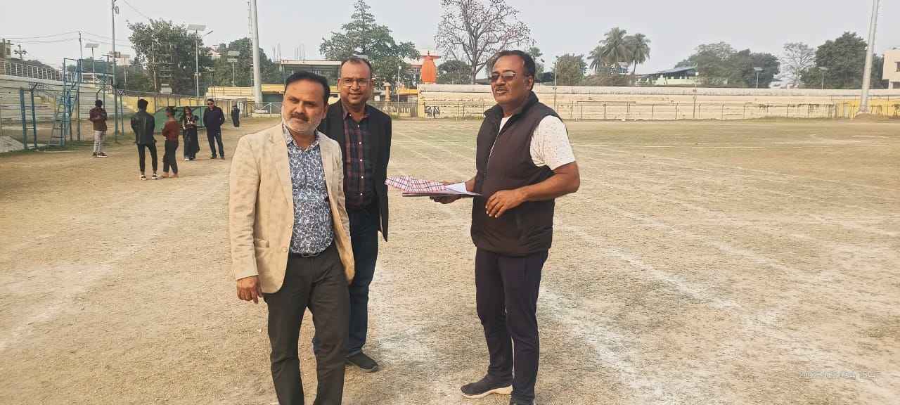 विराट गोल्डकपका संयोजक रिजालद्वारा खेलमैदान निरीक्षण